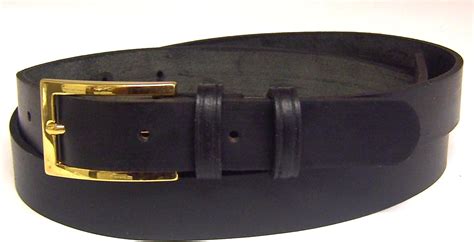 thick black belt gold buckle.